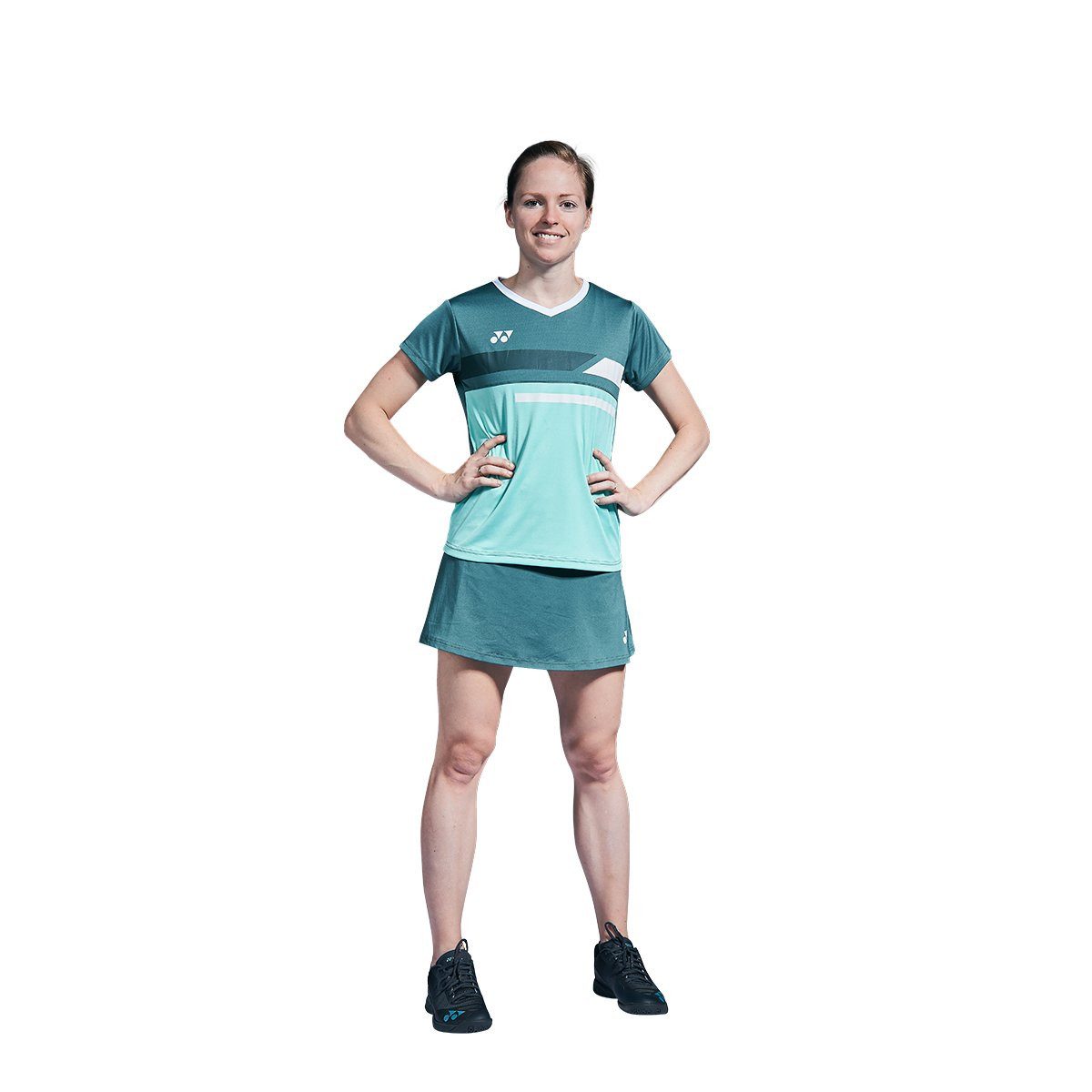 Yonex T-Shirt Crew Neck Club Team 2023 grün Damen