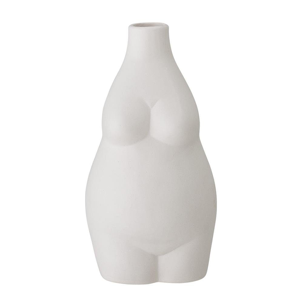 Bloomingville Dekovase Elora Body Weibliche Form Weiß, Dekokrug Blumenvase dänisches Design