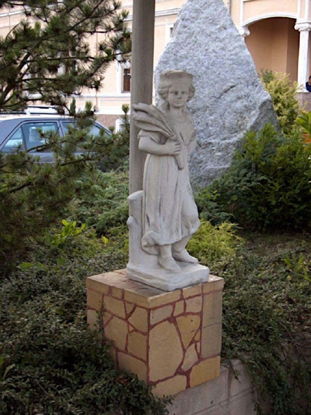 Skulptur Frau Skulptur Design Figur Statue Garten Figuren Statuen Skulpturen