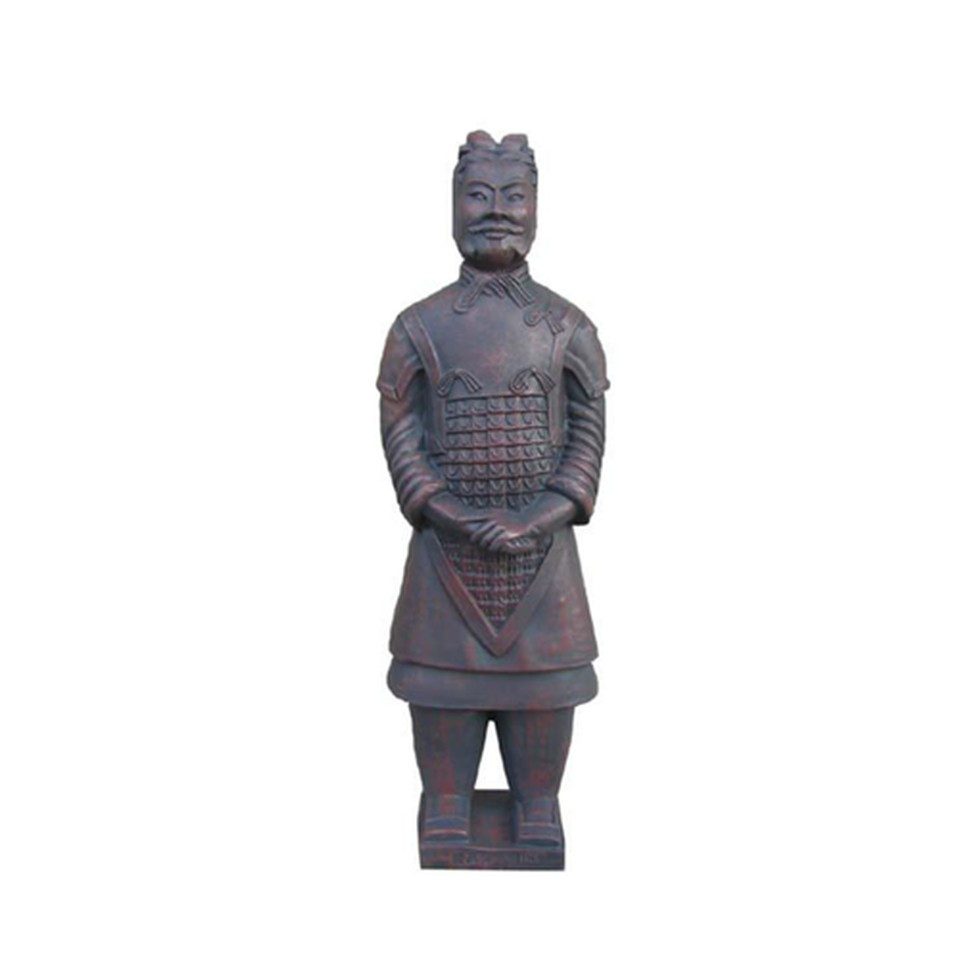 Xlmoebel Dekofigur Skulptur China Soldat 50cm für Garten und Dekoration, Made in Europa