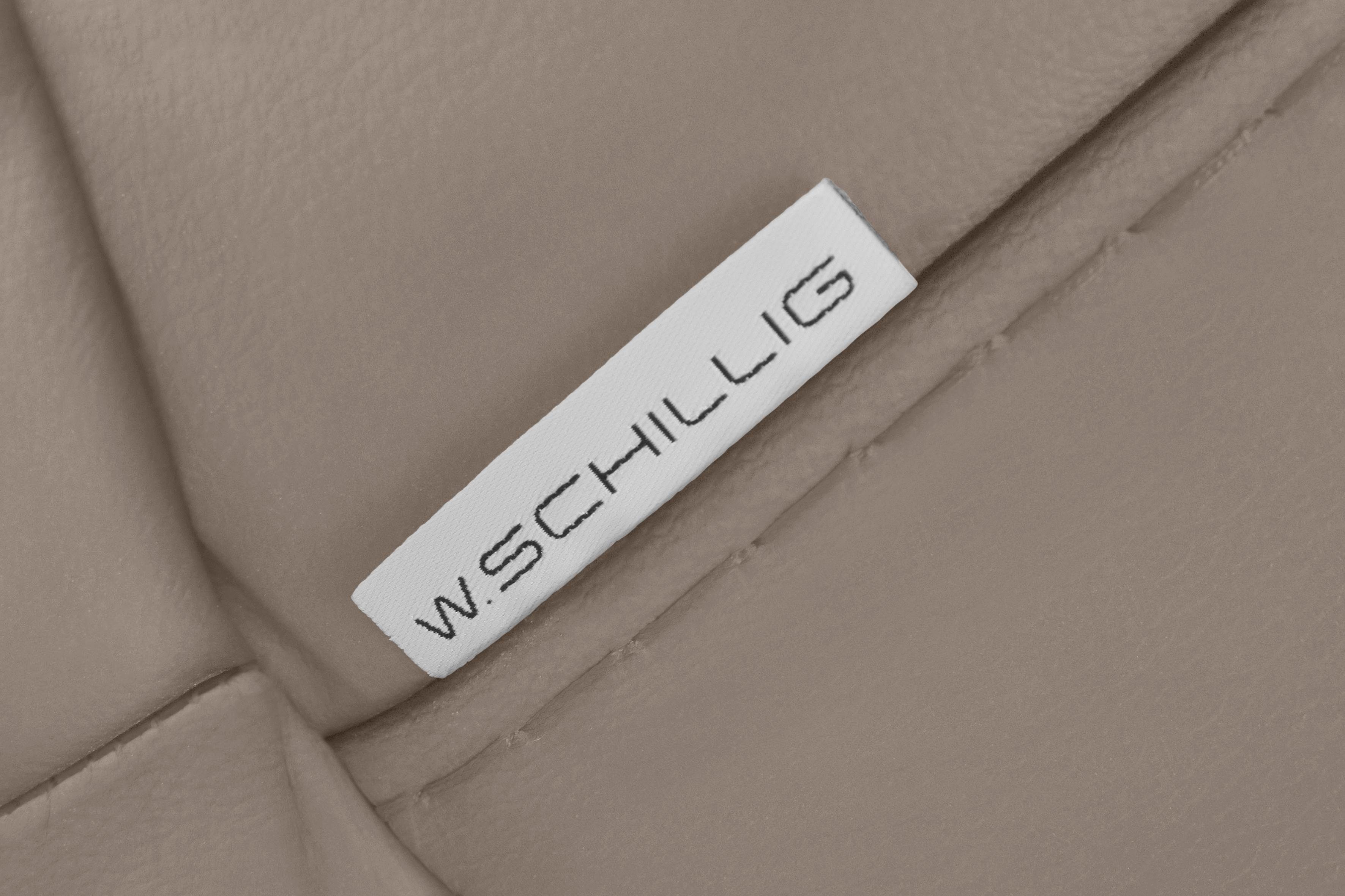 W.SCHILLIG Silber Breite mit Metallfüßen matt, in 212 montanaa, cm 2,5-Sitzer