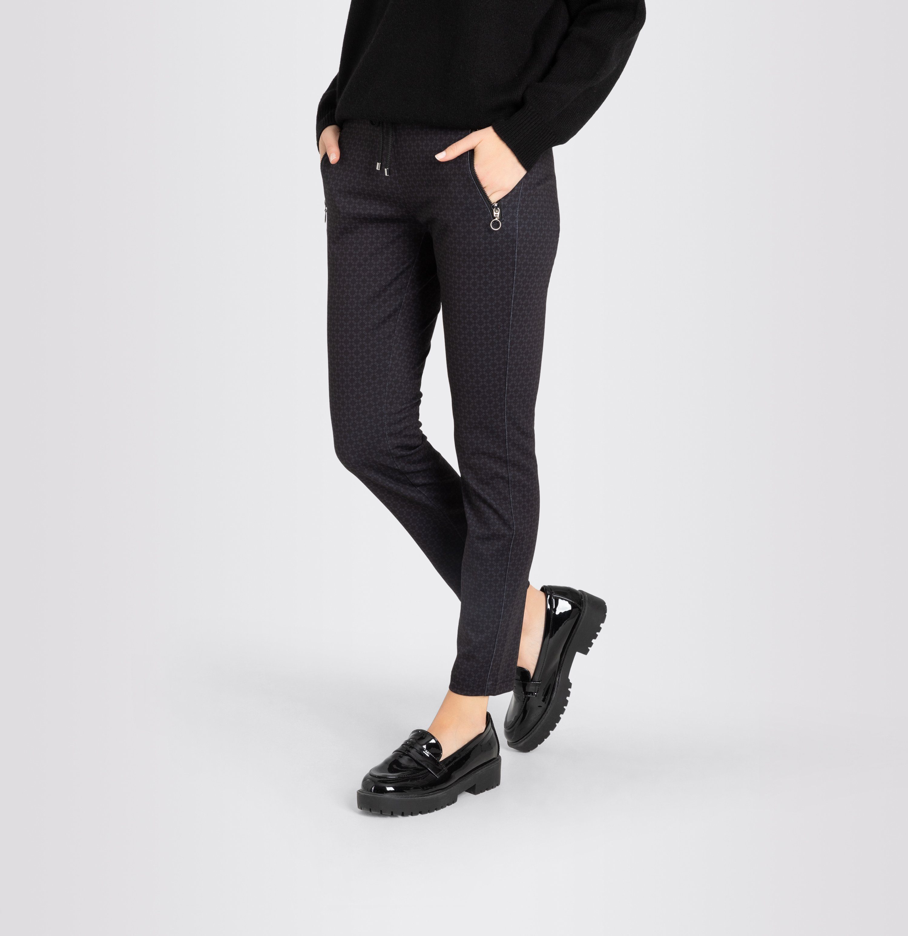 Easy Stoffhose Schwarz MAC