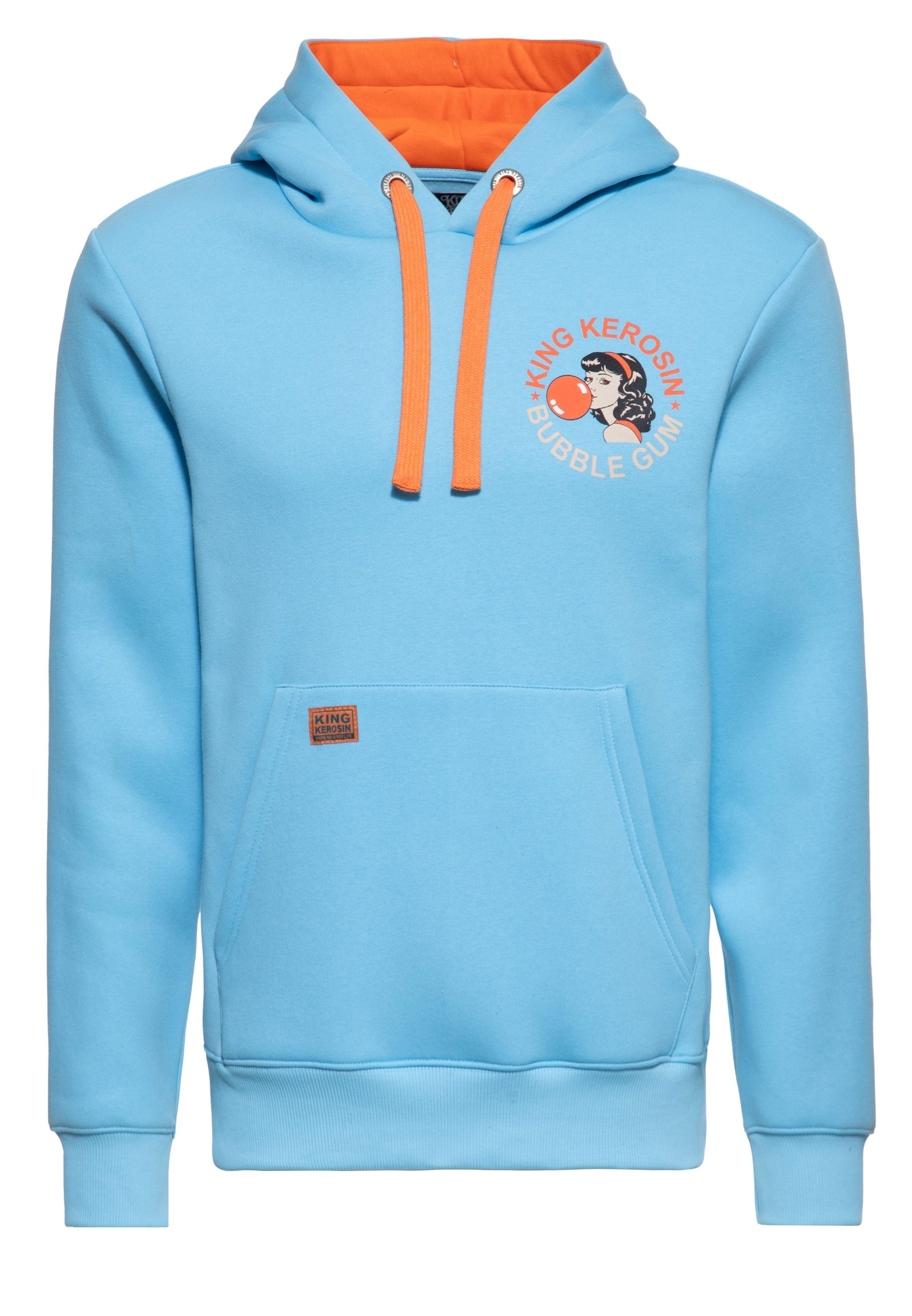 KingKerosin Kapuzenpullover Bubble Gum (1-tlg) mit lustigem Rückenprint