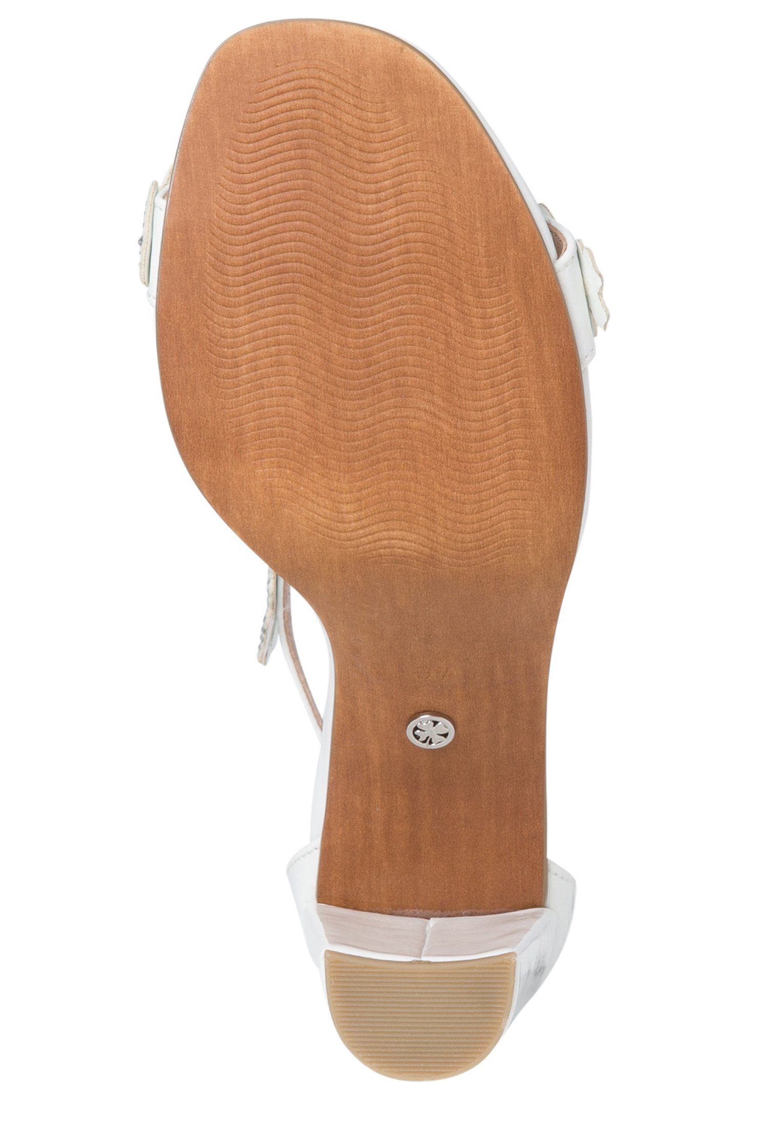 Schuhe Riemchensandalen MARCO TOZZI 2-88310-28 123 White Patent Sandale