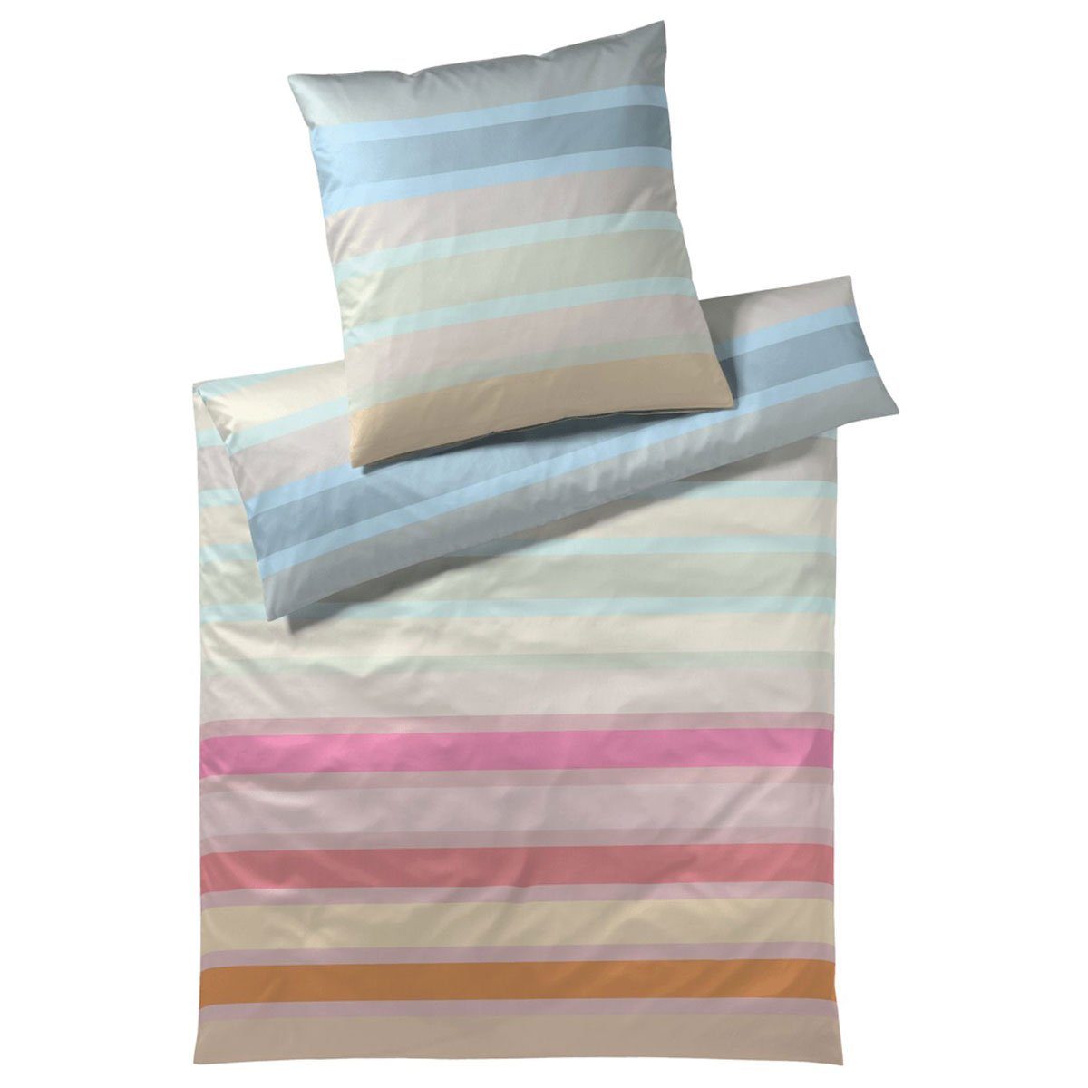 Remember Bettwäsche Arosa, Mako Satin Baumwolle, 2 teilig, mit Reißverschluss