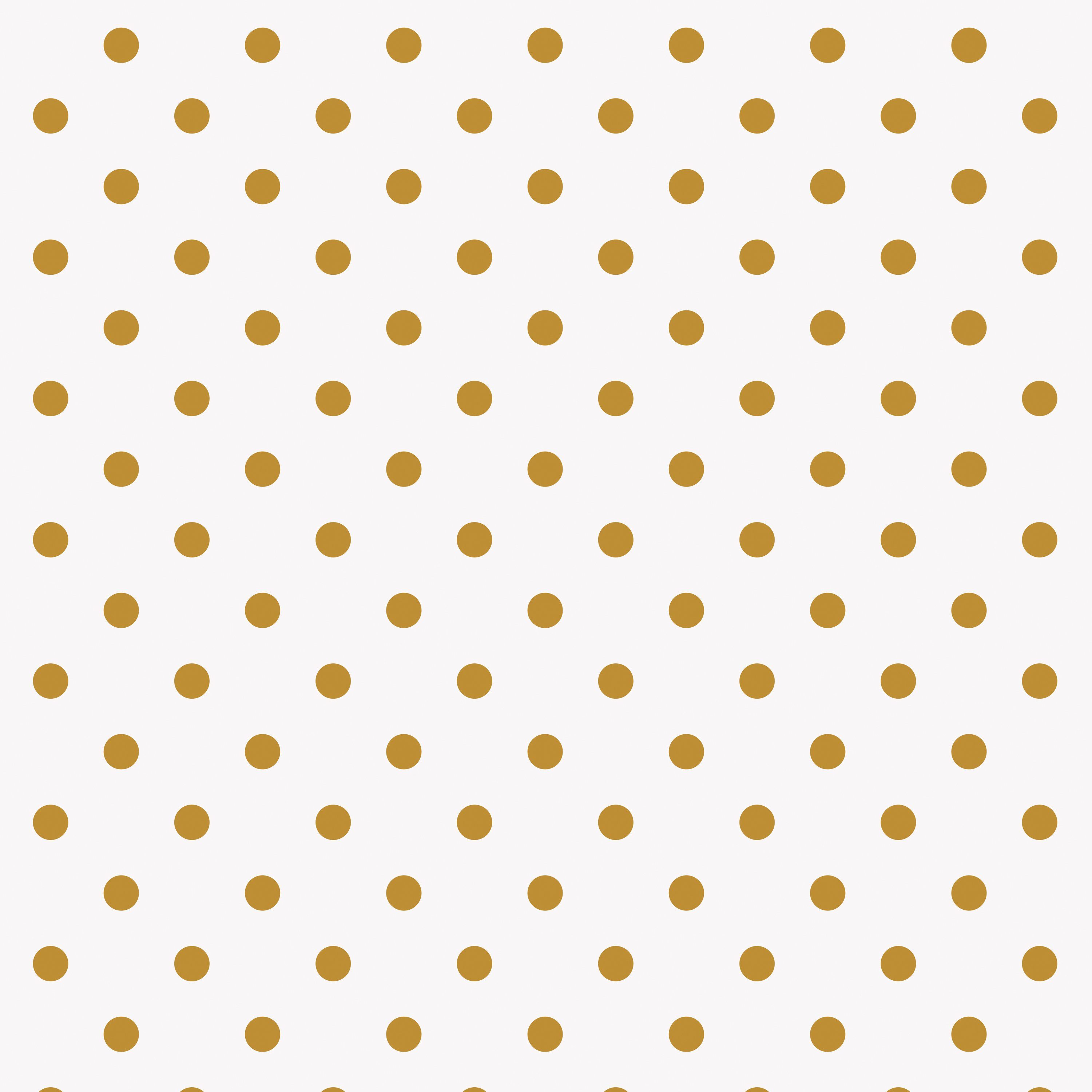 Stoff, Goldene Punkte, Baumwolle, Meterware