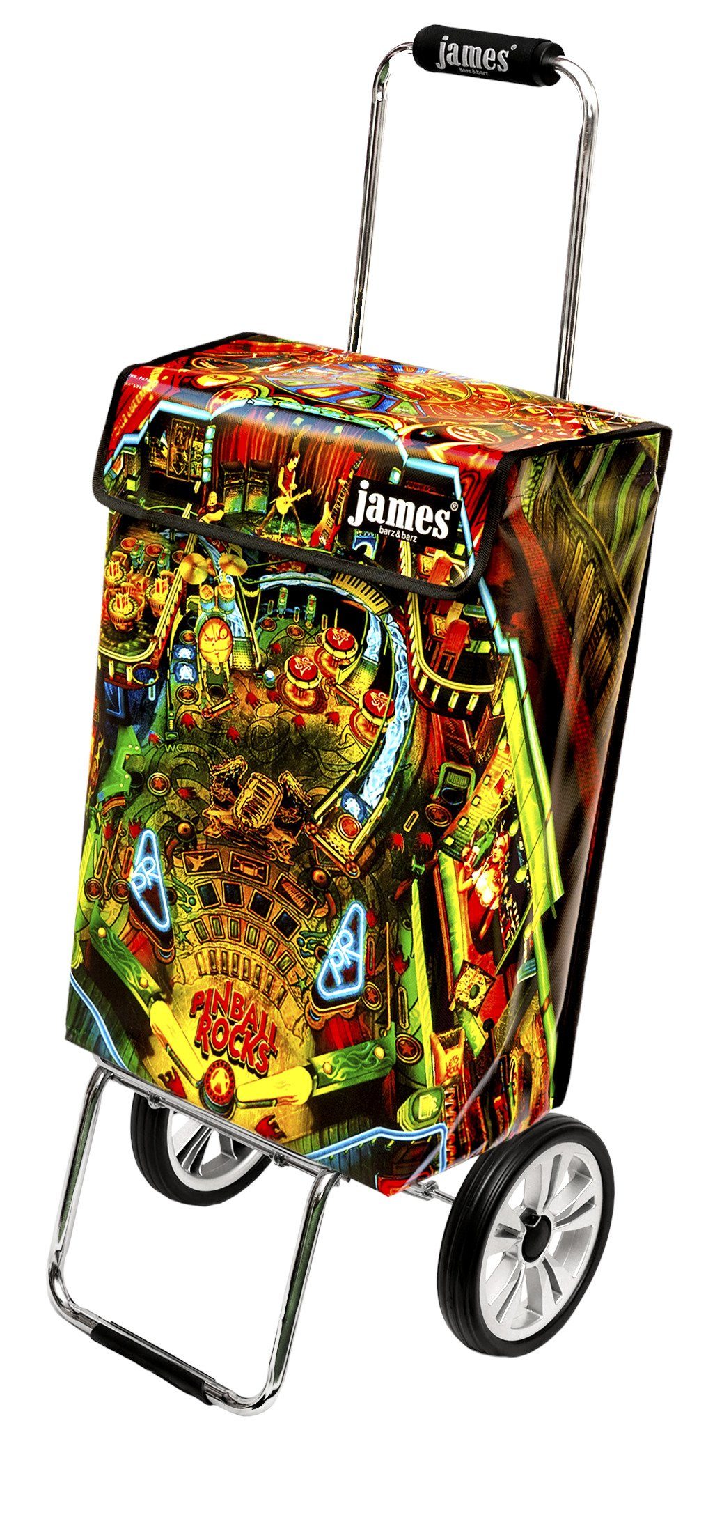 james Einkaufstrolley Design PINBALL ROCKS deluxe, Einkaufsbegleiter, sehr  robust, Handmade in Austria