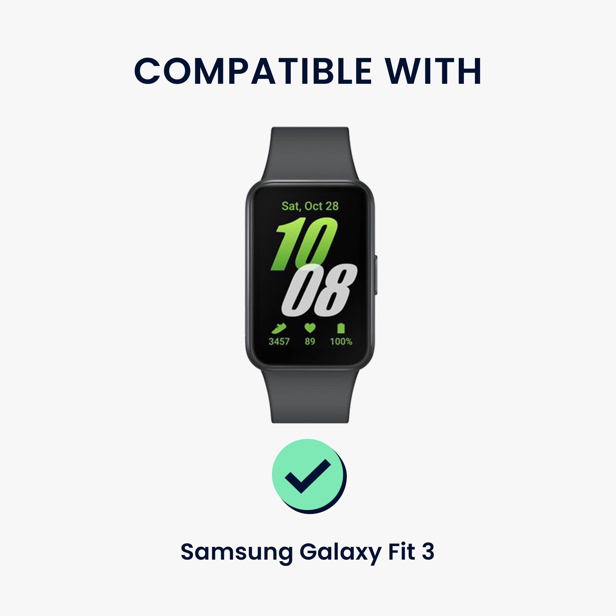kwmobile USB Ladegerät für Samsung Galaxy Fit 3 / Honor Watch Fit / Oppo Band 2 Smartwatch-Ladekabel, (12.80 cm), Smart Watch Ladestation - Ladekabel mit Standfunktion