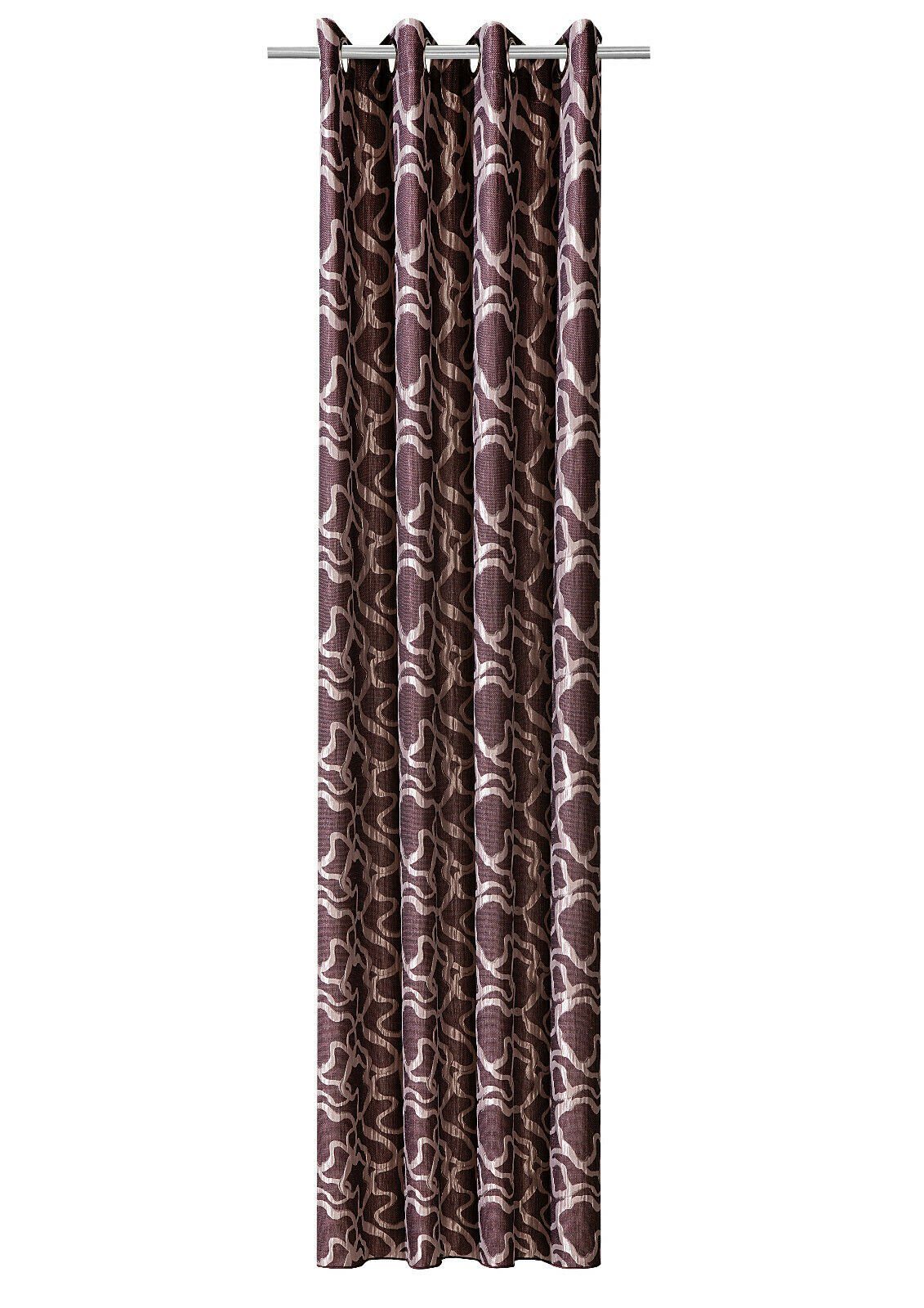 Clever-Kauf-24 Vorhang Ösenschal, beere flieder, Schrumpfgarn, BxH 140x245cm, (1 St), Ösen, blickdicht