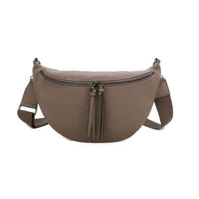 ITALYSHOP24 Schultertasche »Damen XXL Tasche CrossBody Body Bag Brusttasche«, als CrossOver, Umhängetasche tragbar, Hüfttasche