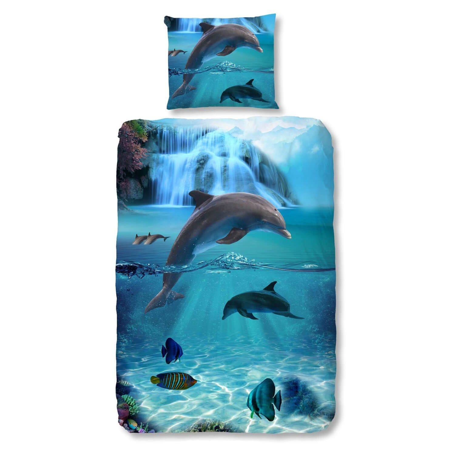 good morning Bettwäsche Delfine Will 5586, Baumwolle, 2 teilig, Delfine, Wa günstig online kaufen
