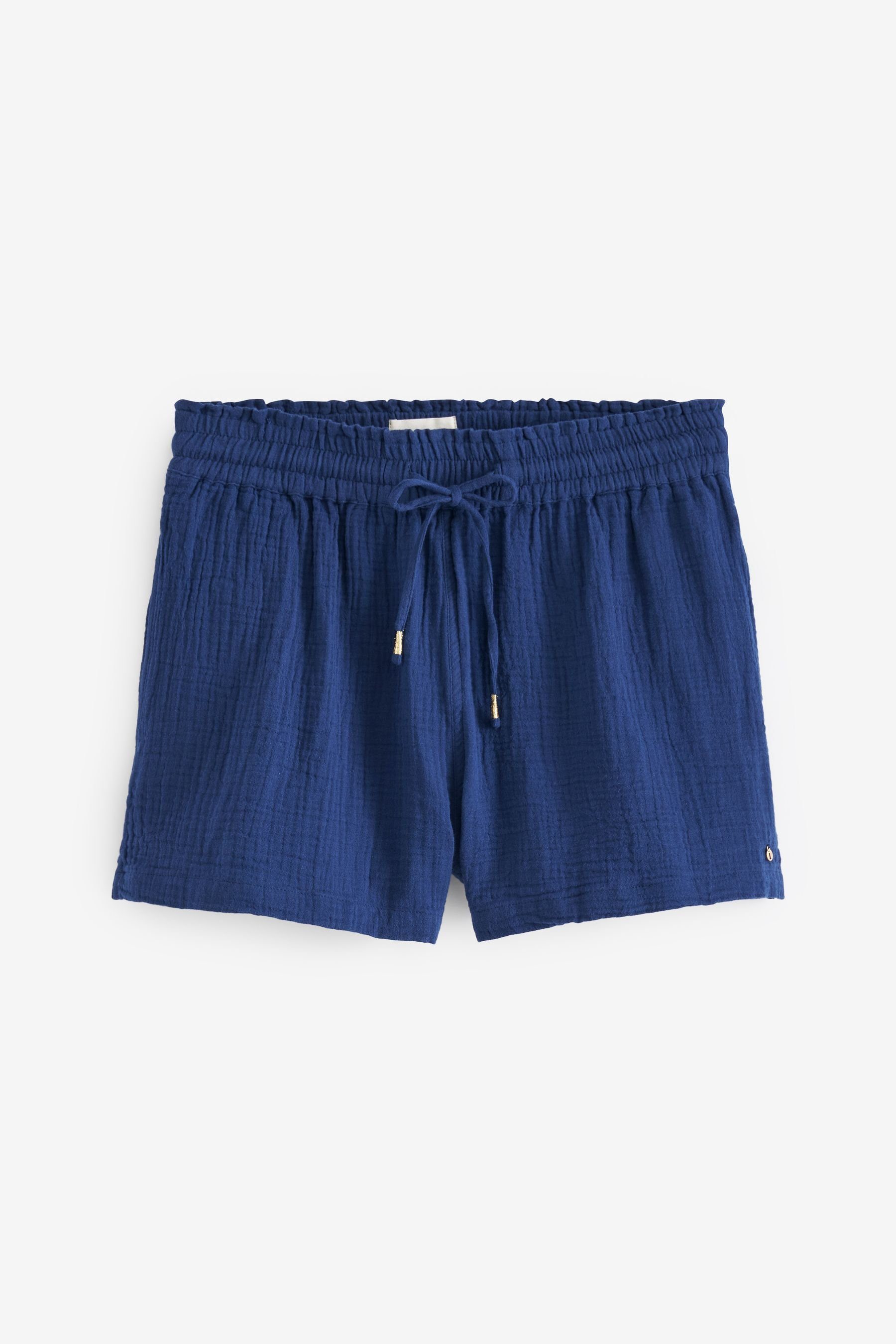 Next Relaxshorts Baumwoll-Shorts in Knitteroptik (1-tlg) Blue
