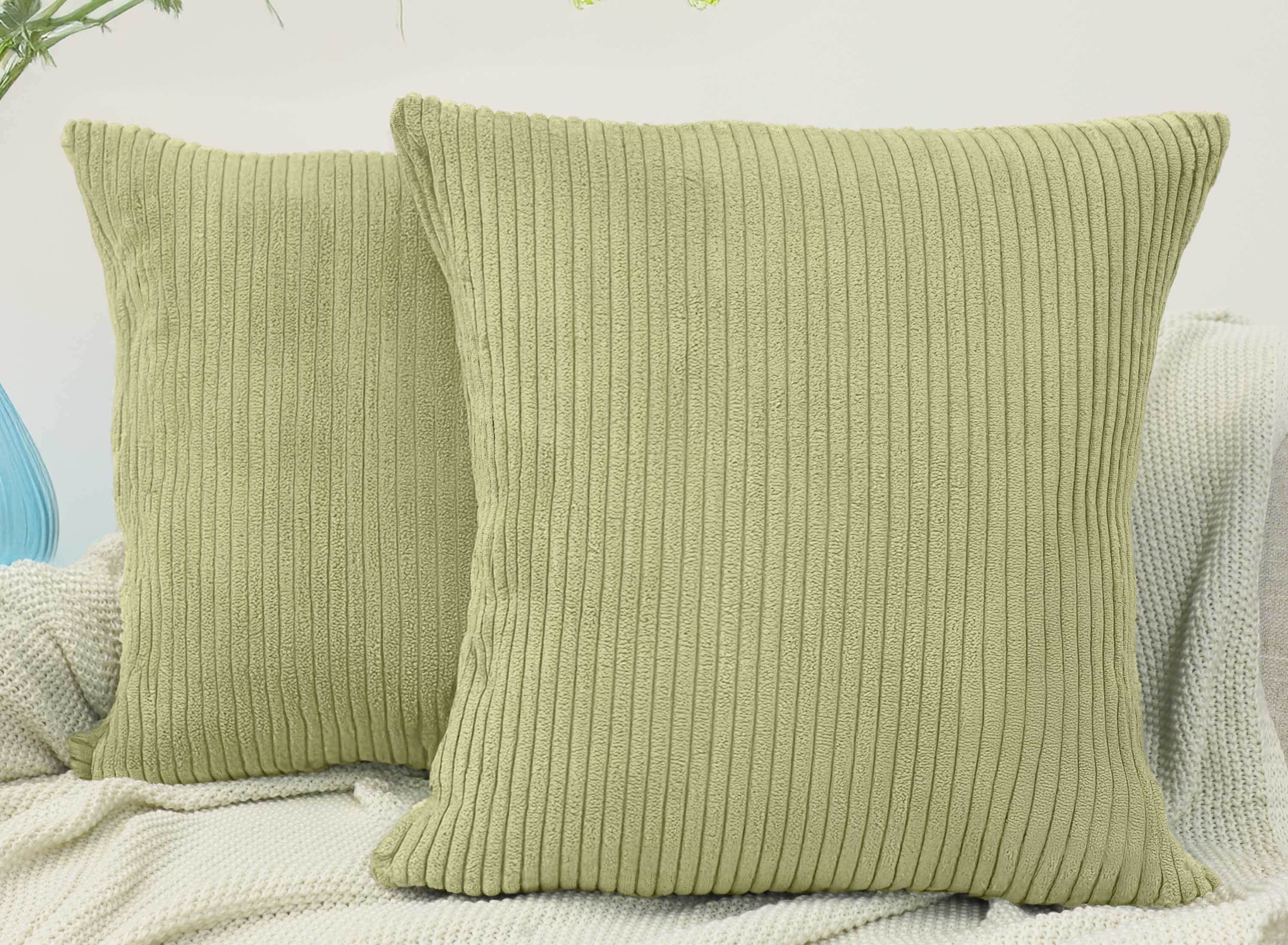 Dekokissen mit Füllung und Kissenbezug - 2er Set - Kissen, Zierkissen, Sofakissen