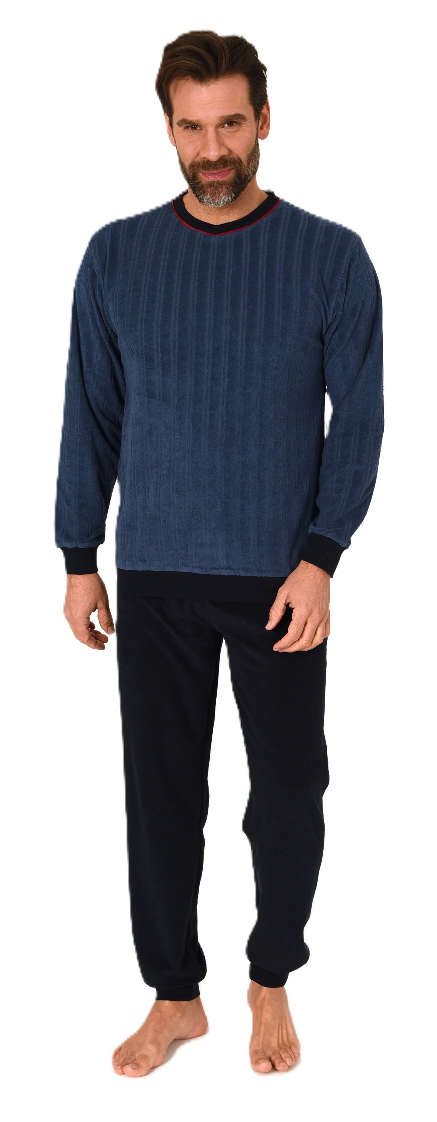 Normann Pyjama Normann Herren Frottee Schlafanzug günstig online kaufen