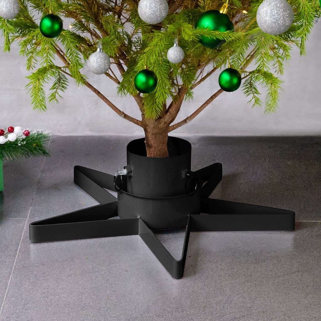 vidaXL Christbaumständer NA Christbaumständer Schwarz 47x47x13,5 cm