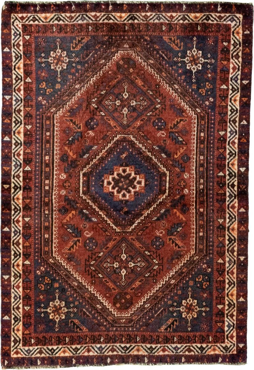 Orientteppich Shiraz 111x159 Handgeknüpfter Orientteppich / Perserteppich, Nain Trading, rechteckig, Höhe: 10 mm
