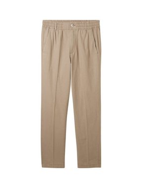 TOM TAILOR Denim Chinohose Relaxed Tapered Hose mit Leinen