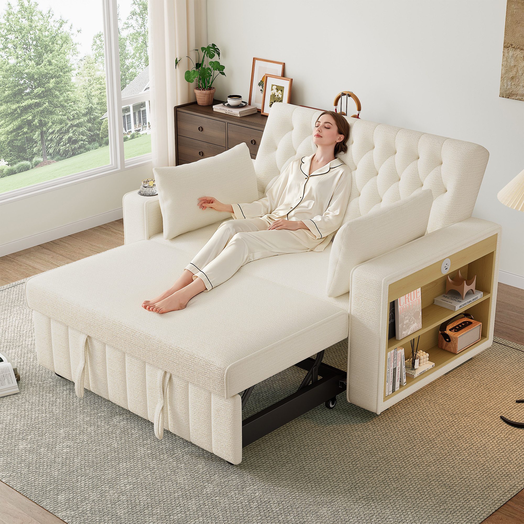 i@home Schlafsofa Doppelsitzer-Sofa, Klappsofa, platzsparende Couch, mit St günstig online kaufen
