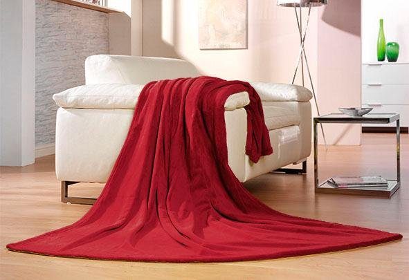 Wohndecke Memphis, Gözze, in tollen Unifarben, günstig online kaufen