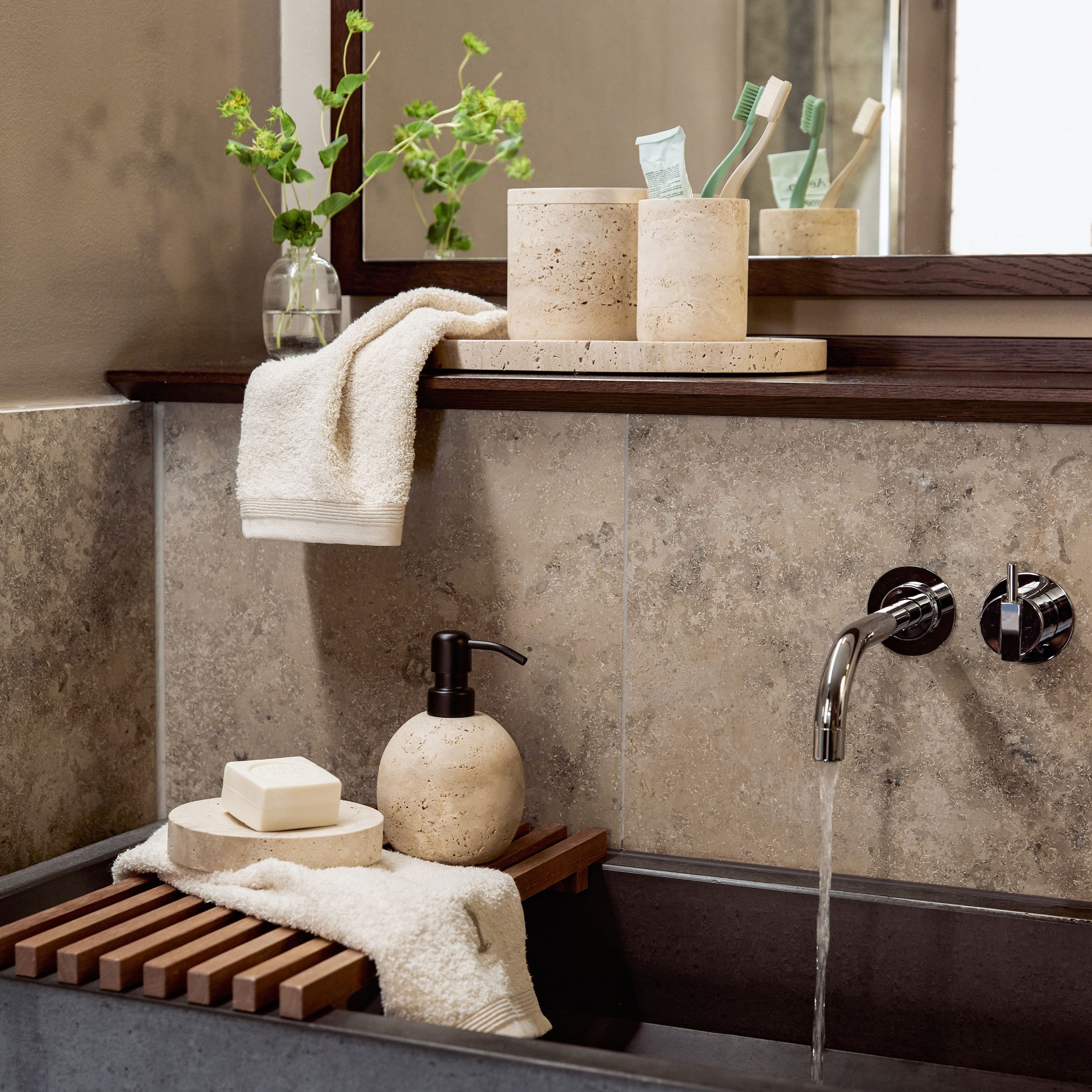 Möve Seifenspender Travertine Grace