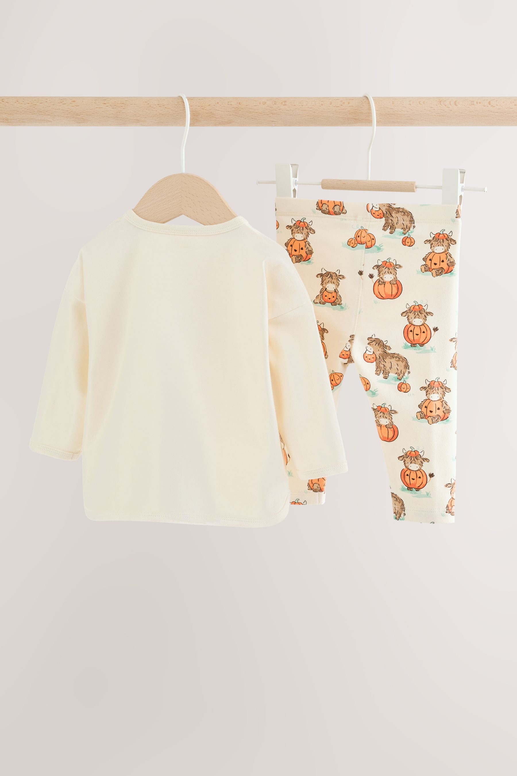 Next Langarmshirt & Leggings Baby Oberteil und Leggings, My First Halloween (2-tlg) – Bild 2 von 5