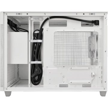 Asus PC-Gehäuse Prime AP201, MicroATX, Weiß, Mesh-Design, unterstützt ATX-Netzteile