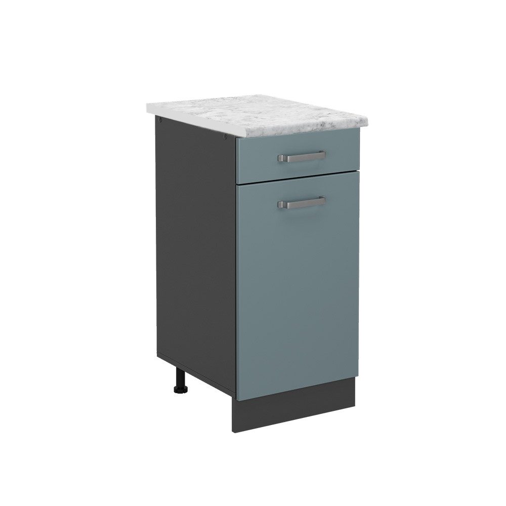 Vicco Unterschrank R-Line, Blau-Grau/Anthrazit, 40 cm günstig online kaufen