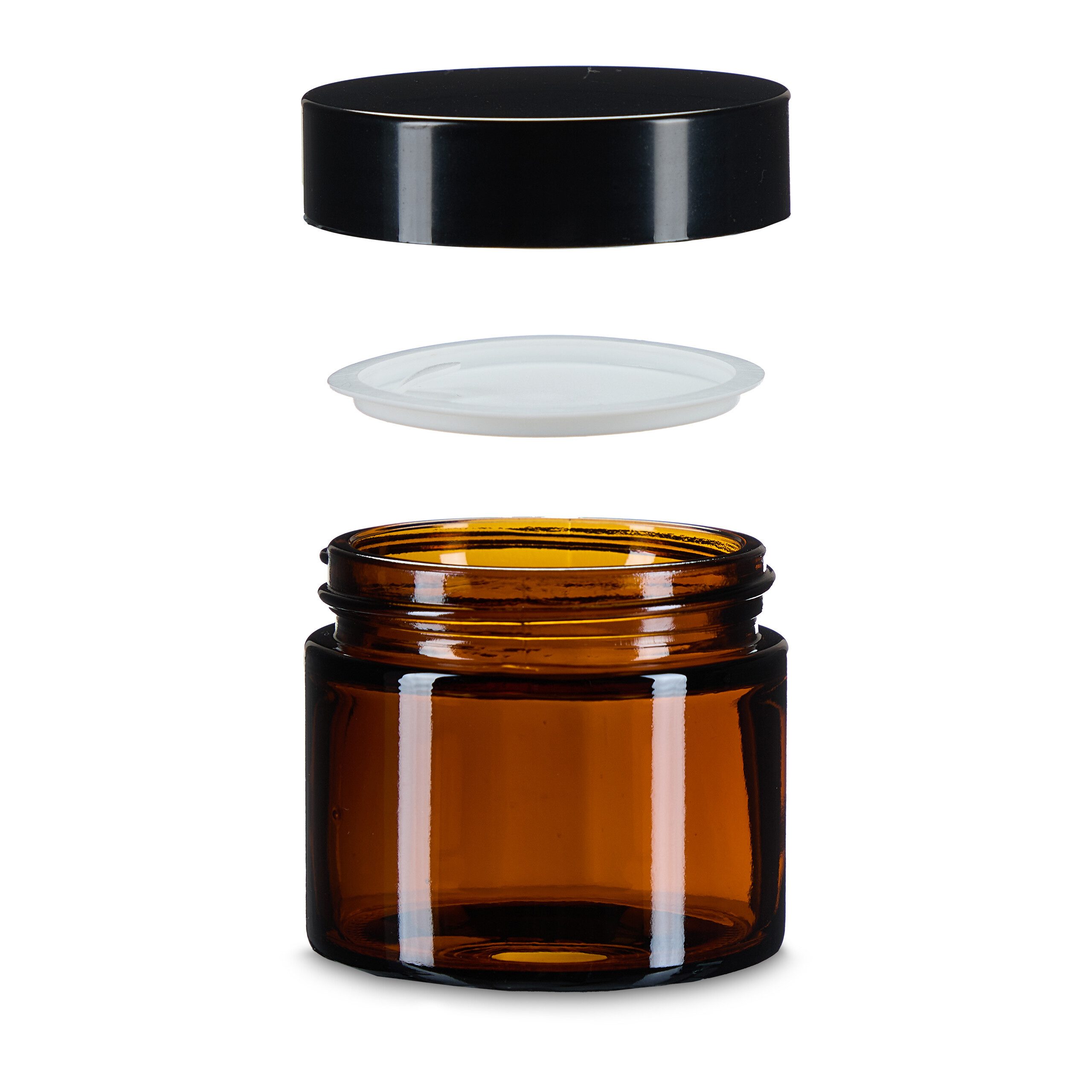 relaxdays Dose Salbentiegel Braunglas 60 ml Set (16 St), 16er Pack – Bild 5 von 5
