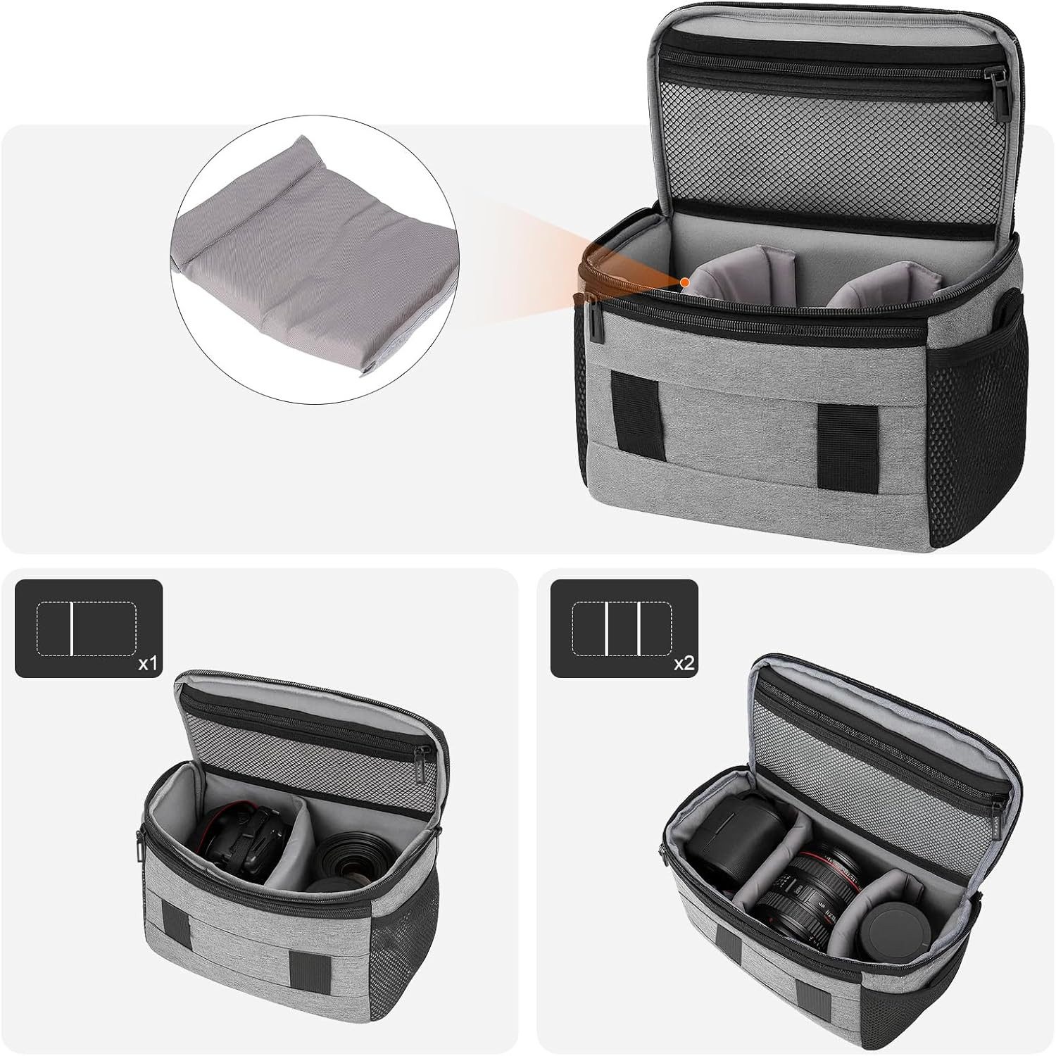 Youyijia Taschenorganizer Kameratasche für DSLR & Systemkamera