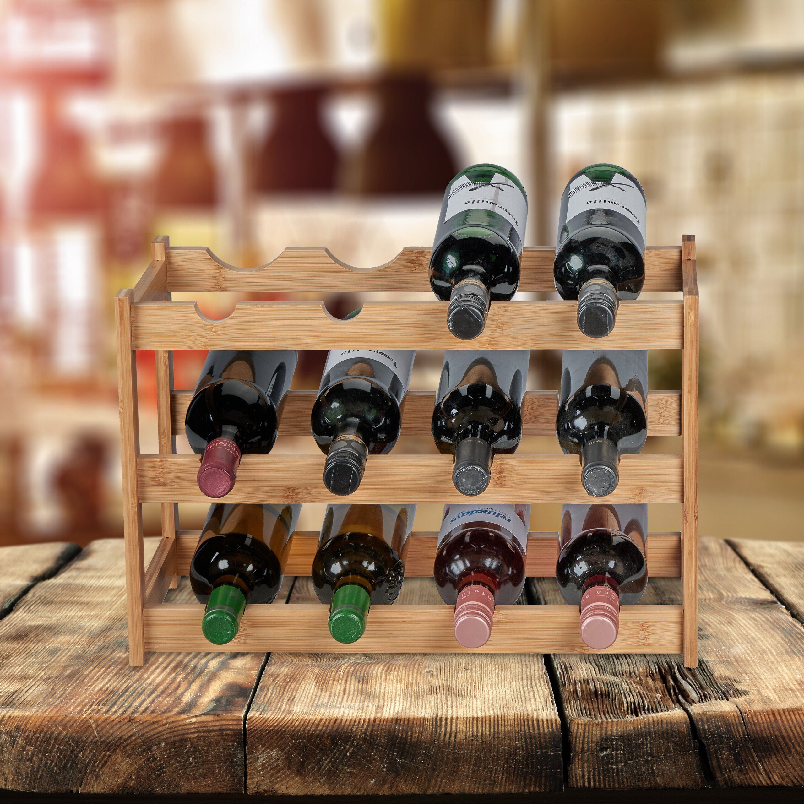 relaxdays Weinregal für 12 Flasche günstig online kaufen