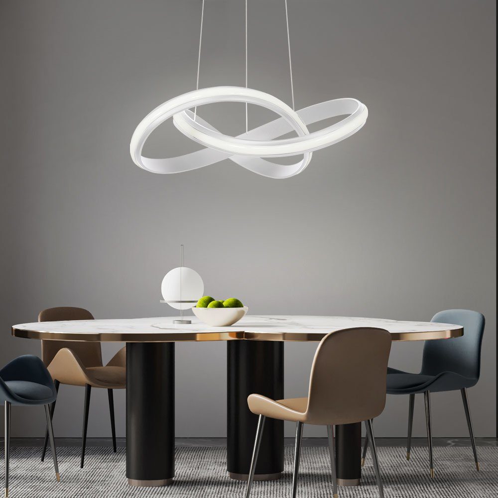 Leuchtmittel dimmbar Wandschalter Pendelleuchte, Hängelampen Wohnzimmer etc-shop LED inklusive, Pendelleuchte LED Warmweiß,