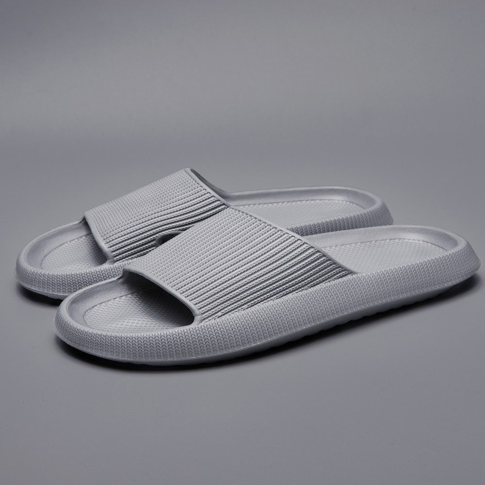 HUSK'SWARE Unisex Badeschlappen Damen Herren Badepantolette (Unisex Badeschlappen - Rutschfest & leicht fur Sommer und Bad) Rutschfeste Sohle Bequemes FuBbett Vielseitig einsetzbar