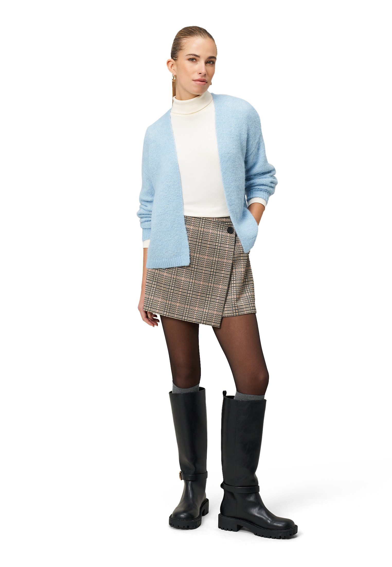 Zero Strickjacke Damen offener Style (1-tlg)