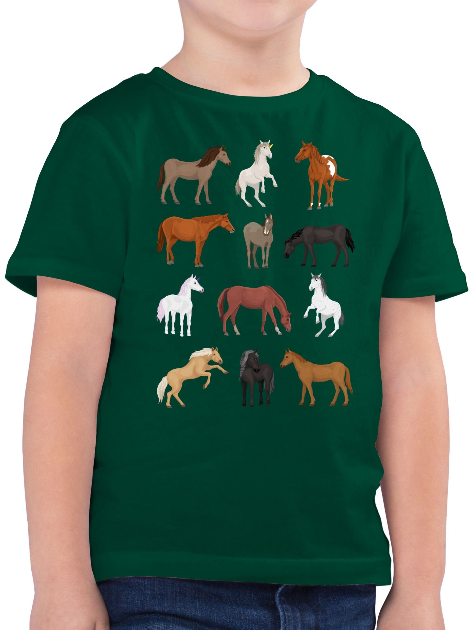 Shirtracer T-Shirt Pferde Reihe - Tiermotiv Animal Print - Jungen Kinder T-Shirt  pferde tshirt kinder - pferd shirt - teschrt