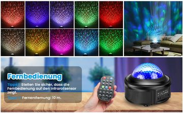 Insma LED Nachtlicht, LED fest integriert, Faebwechsler, 7,5W Sternlicht Bluetooth-Lautsprecher Fernbedienung