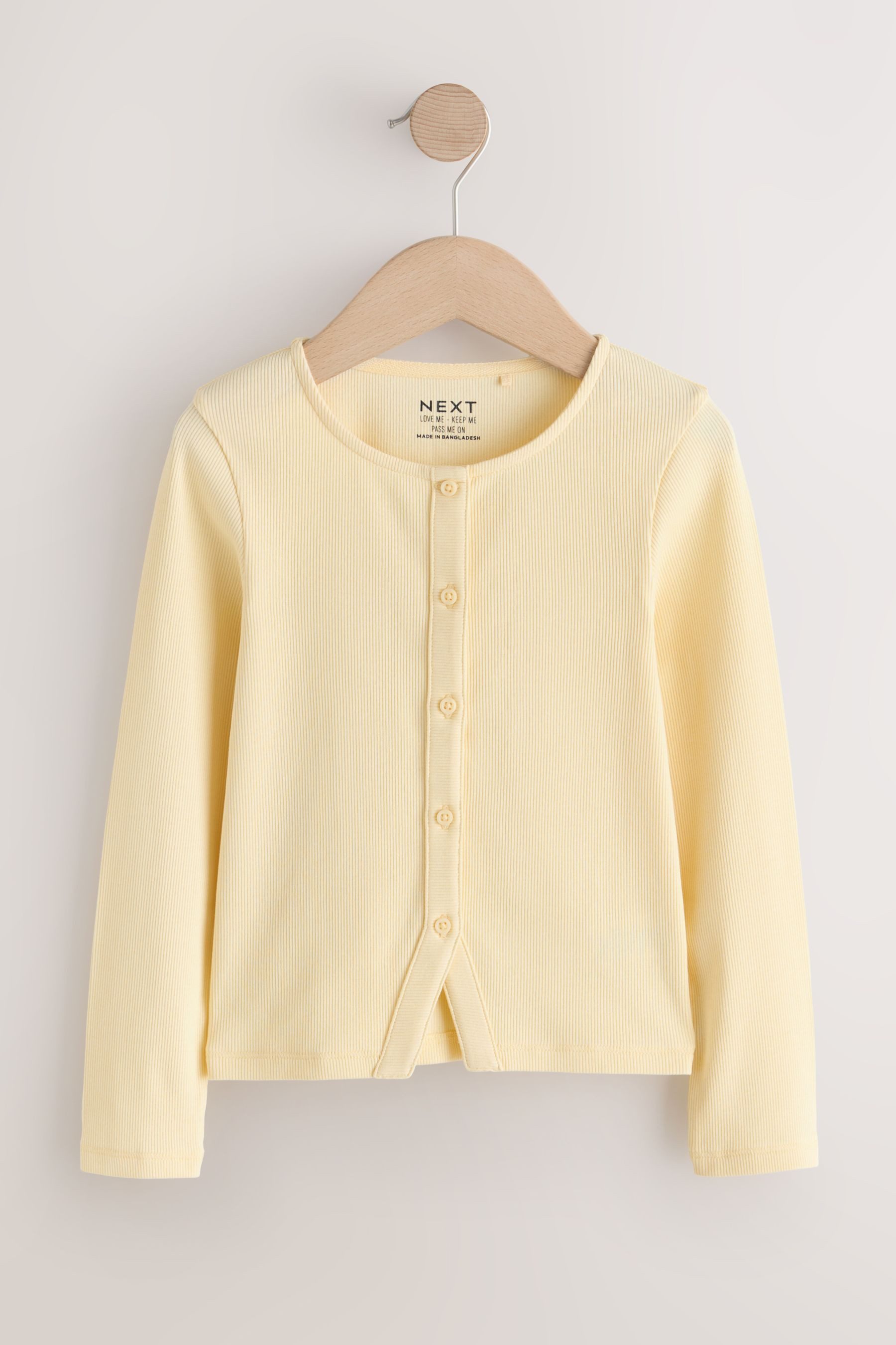 Next Strickjacke Gerippte langärmelige Strickjacke (1-tlg)