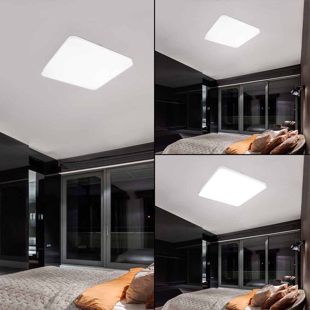 etc-shop LED Deckenleuchte, Spot Lampe weiß Leuchte LED Design Decken Beleuchtung