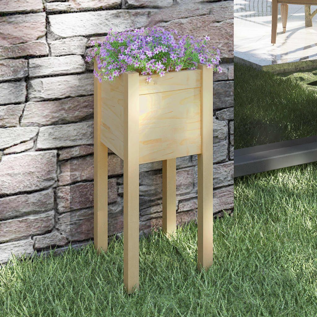 Thumbnail - vidaXL Pflanzkübel Pflanzkübel Blumenkübel Pflanzcontainer Pflanzgefäße 31x31x70 cm Massi