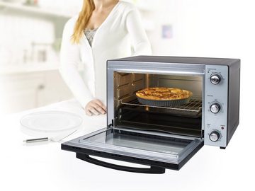 PRINCESS Minibackofen, Kleiner Tisch-Backofen Mini-Ofen mit 45L Umluft & Timer Pizzabackofen