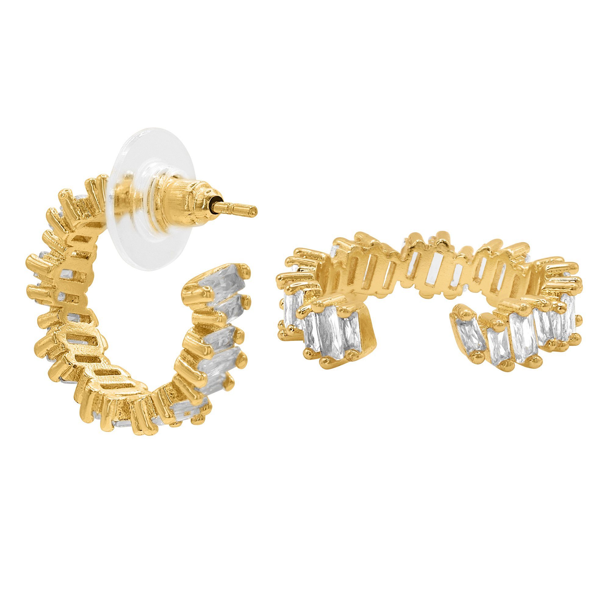 Ohrring goldfarben Ring (Ohrringe, Damen Heideman Paar Lynn inkl. Set Geschenkset mit und Ohrstecker Geschenkverpackung),
