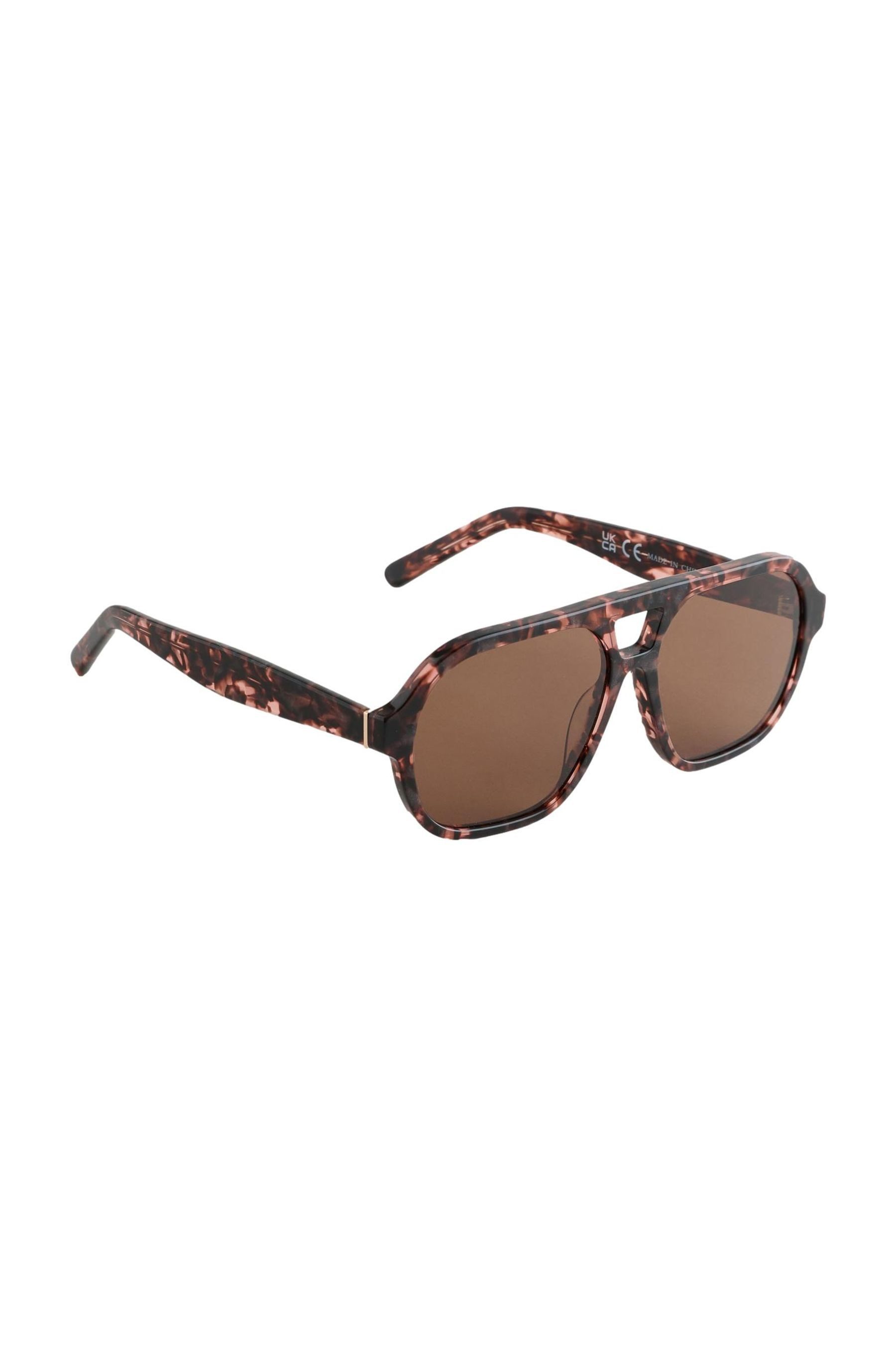 Sonnenbrille Eckige Sonnenbrille aus Azetat