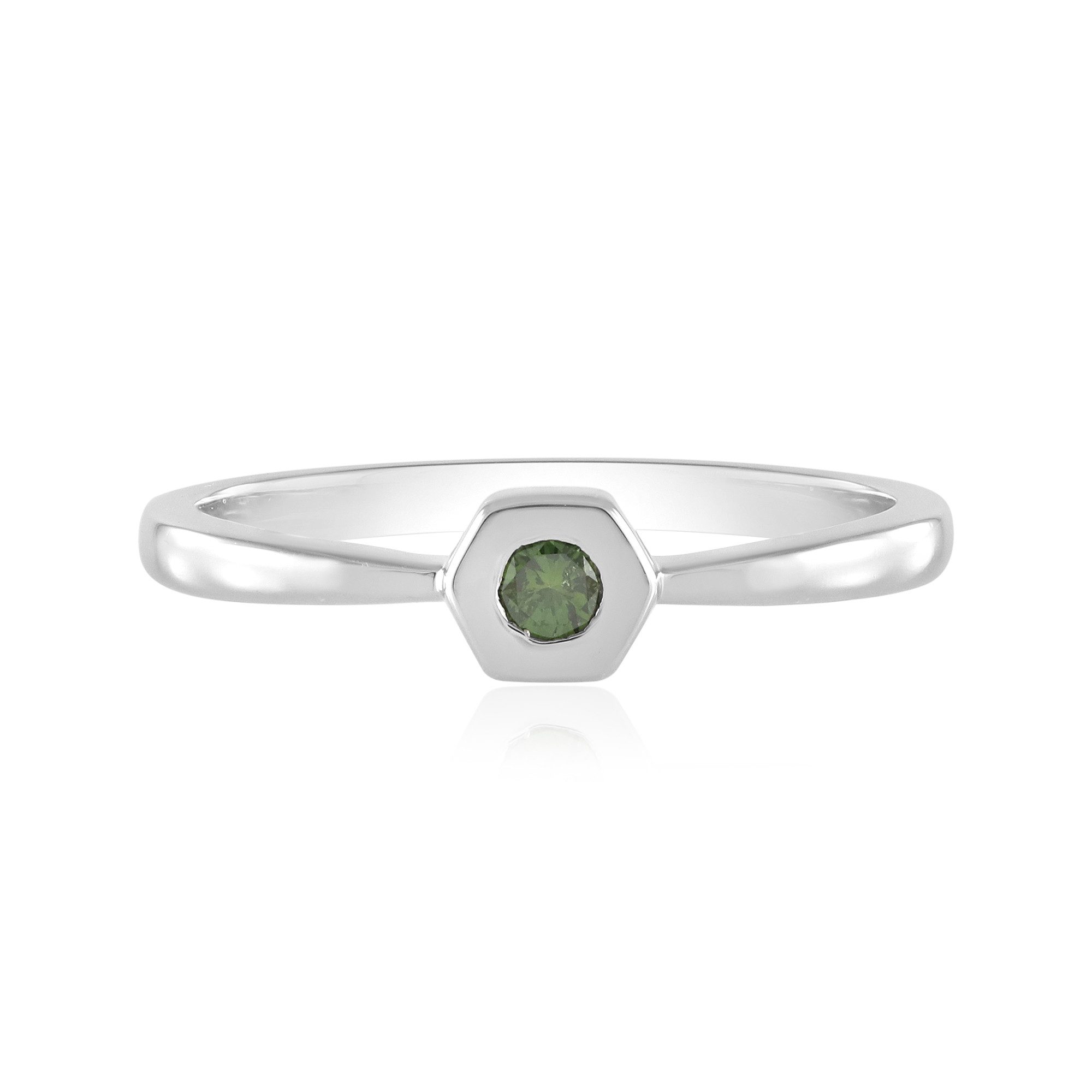 Cavill Diamantring Cavill Ring 0,095 ct Diamant Sterlingsilber 925 platinbeschichtet (1-tlg)