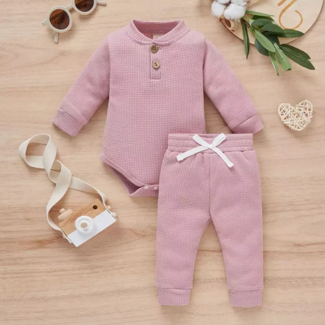 suebidou Body & Hose Baby und Kleinkind Bekleidungsset Outfitset Langarm Body und Jogger (2, Body und Hose) Outfit-Set