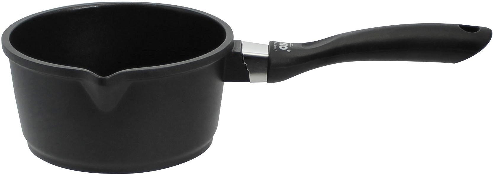 Elo Topf-Set Black, Ducato, Aluminiumguss (Set, 11-tlg., 3 Töpfe mit Deckel, 1 Stielkasserolle, 2 Bratpfannen, 2 Stapelschutz), mit hochwertiger Antihaftversiegelung, Induktion