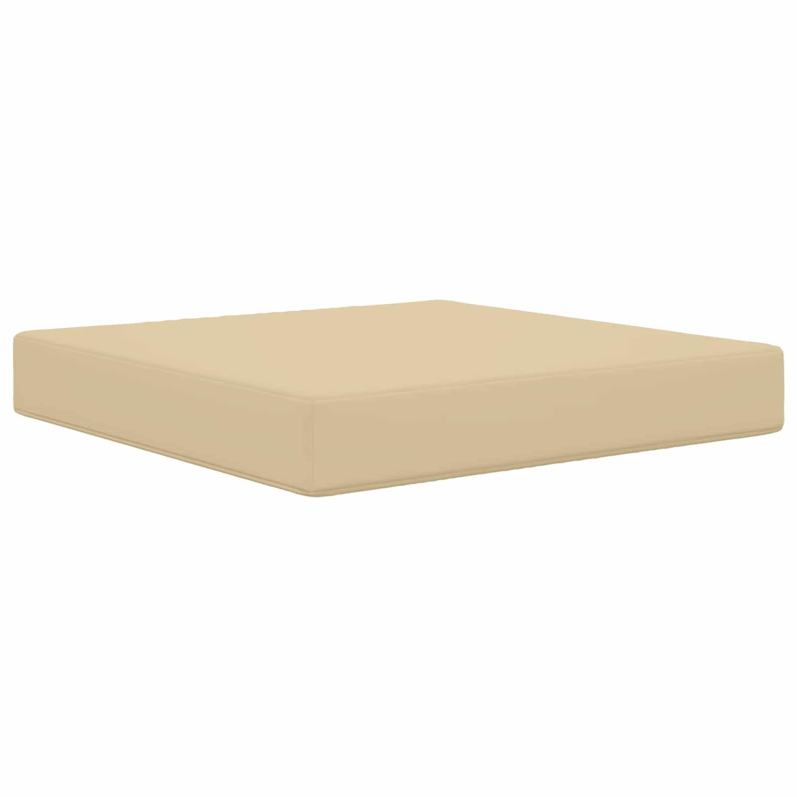 vidaXL Sitzauflage Sofakissen für draußen Beige 60 x 60 x 8 cm Polyester, (1 St)