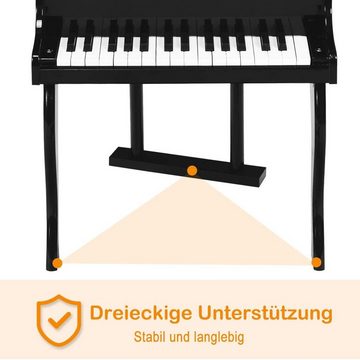 COSTWAY Digitalpiano Kinder Keyboard, 30 Tasten, mit Notenpult & Bank