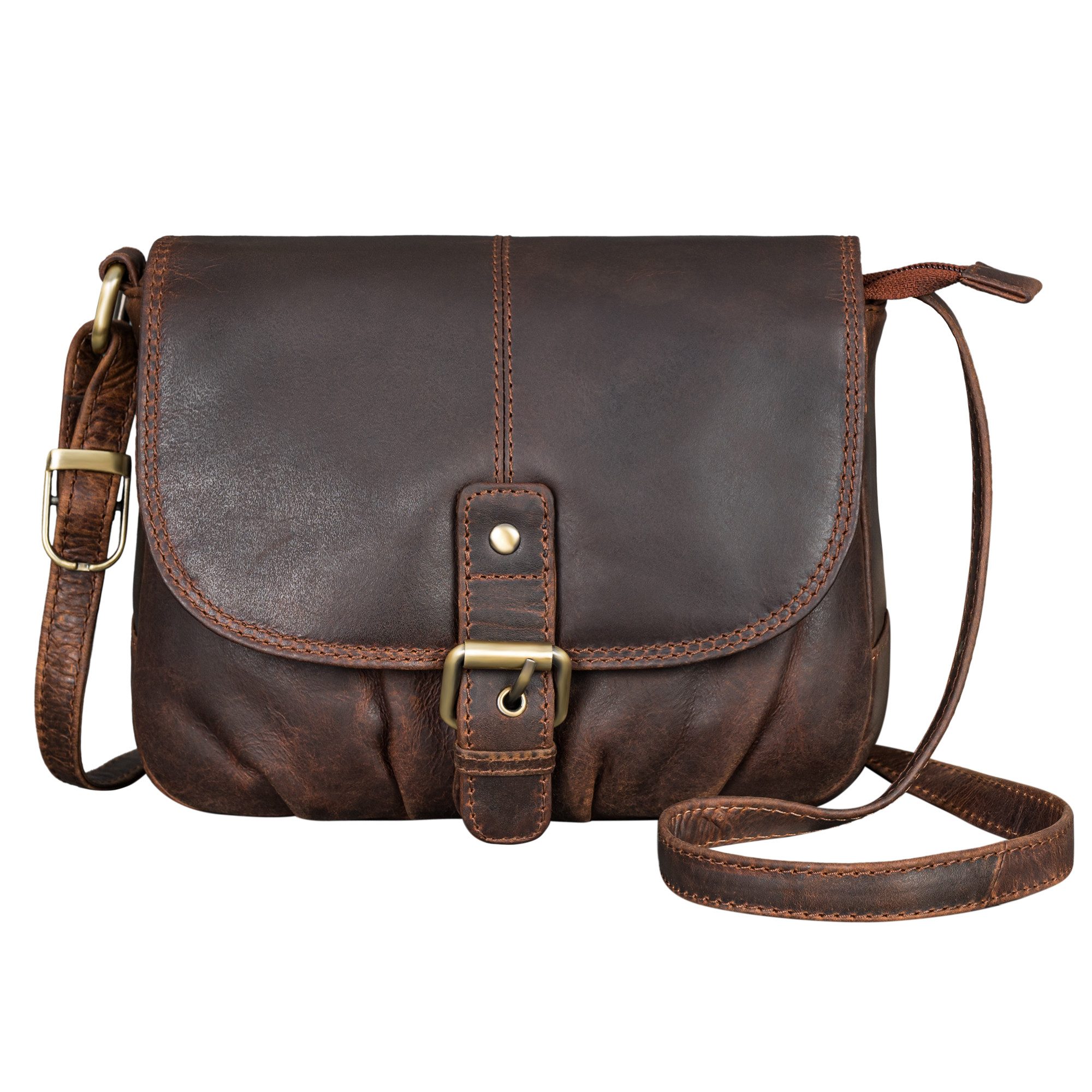 STILORD Handtasche "Iris" Leder Handtasche Damen klein Echtleder Umhängetaschen Frauen