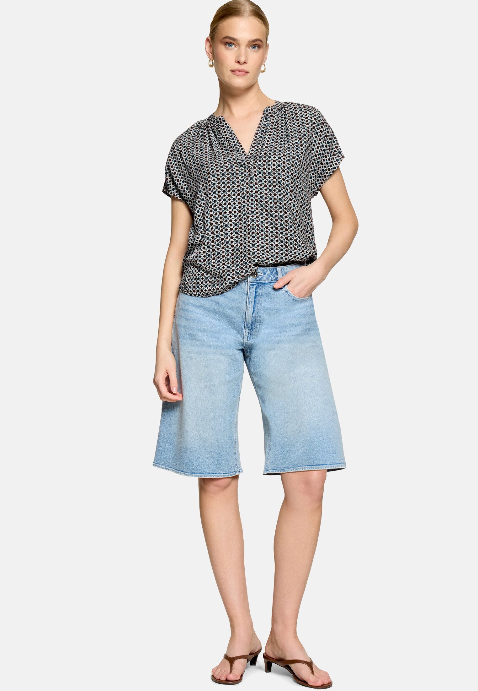 Zero Shirtbluse Damen mit Print.