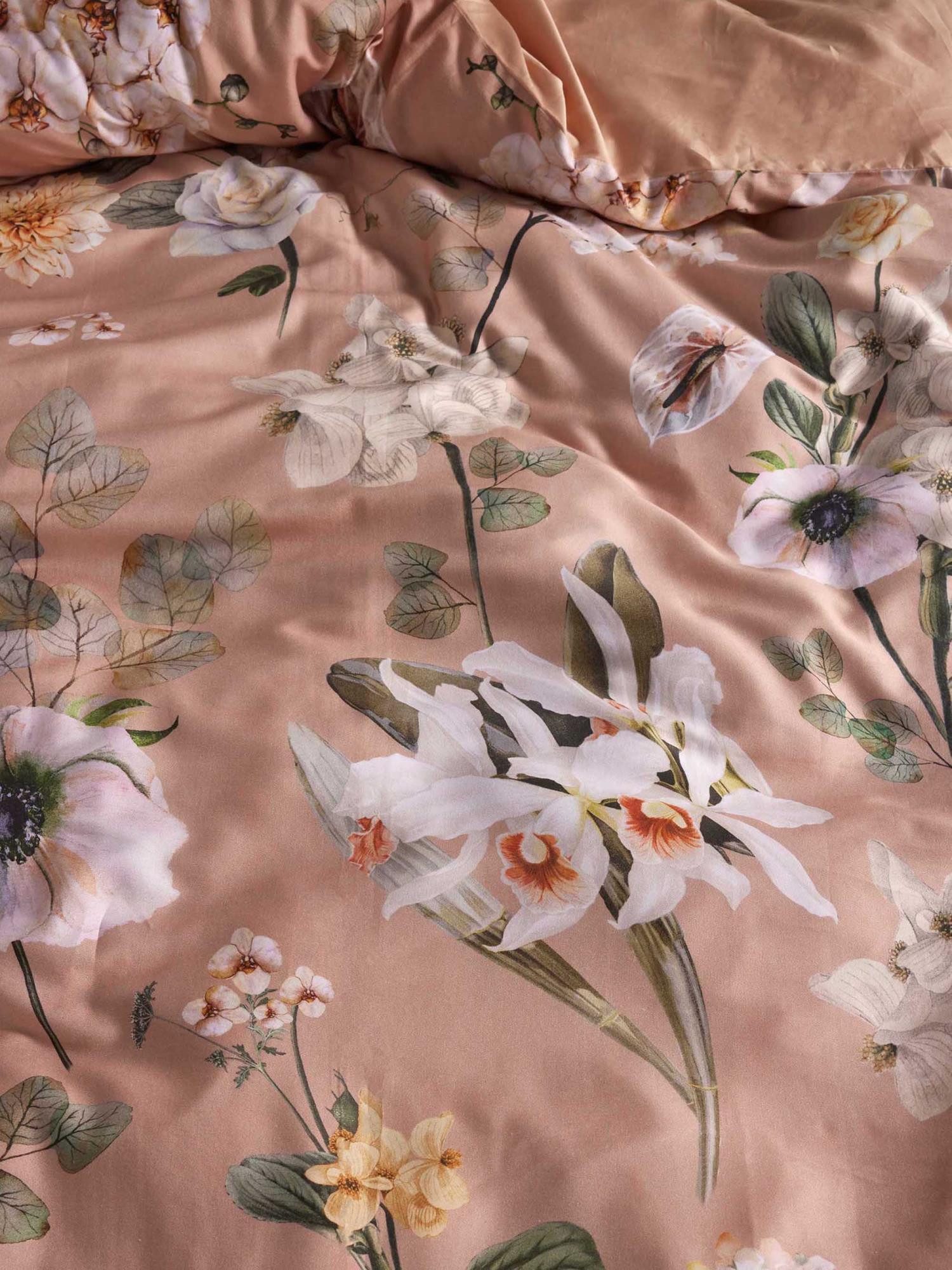 Essenza Bettwäsche Noe, Satin, 2 teilig, mit floralem Muster