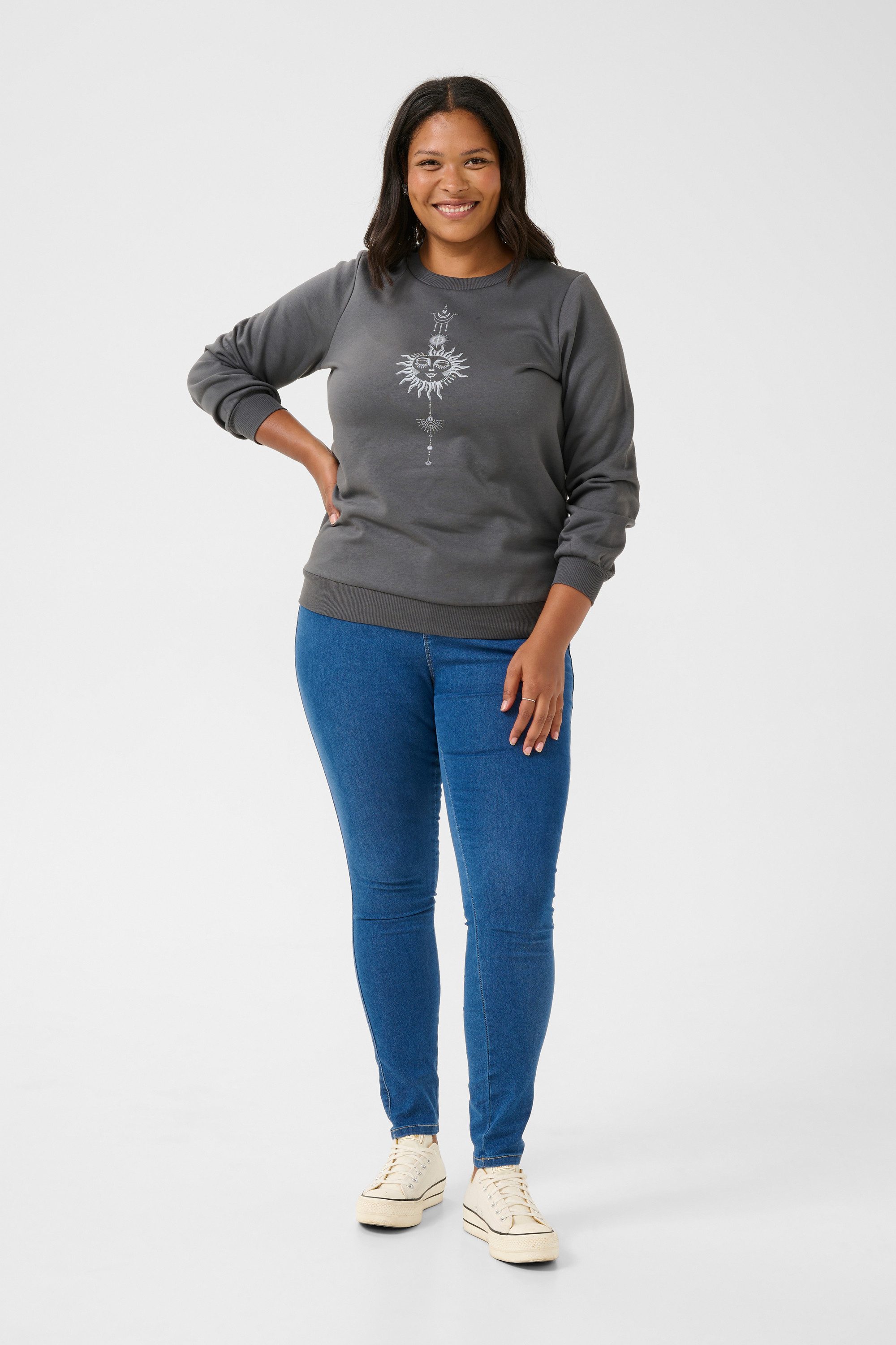 KAFFE Curve Fleecepullover Sweatshirt KCsunna plus